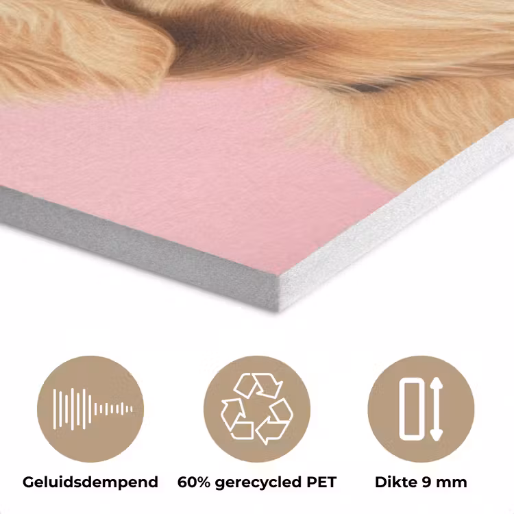 Zonnebril - Hartjes - Hond - Valentijn PET vilt klein -closeup_NL
