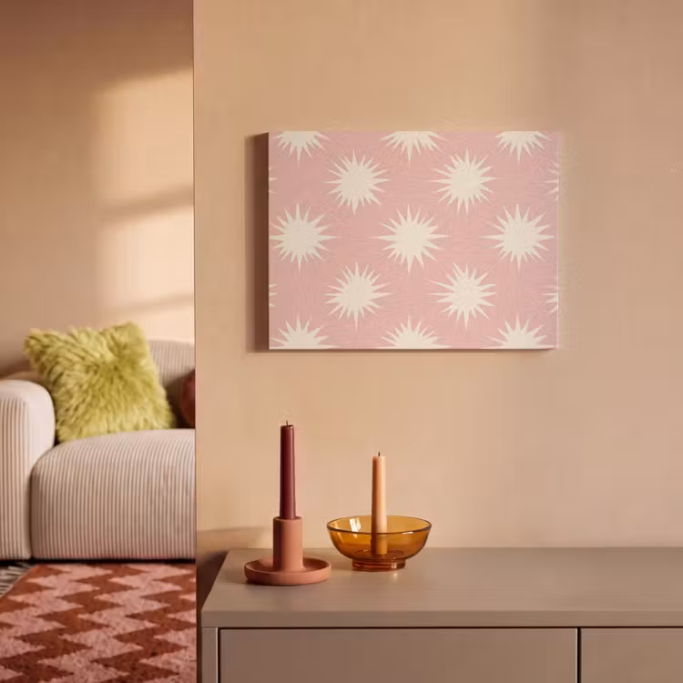 Zonnen - Patroon - Roze PET vilt klein 837 -sfeer1