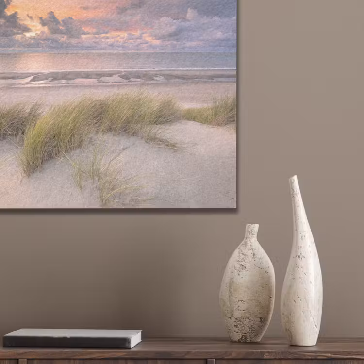 Zonsondergang - Duin - Strand - Planten - Zee PET vilt klein -sfeer6_closeup