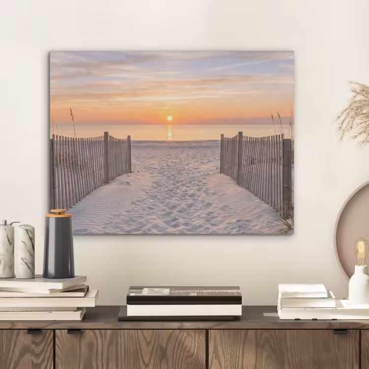 Zonsondergang - Strand - Zand PET vilt klein -sfeer1