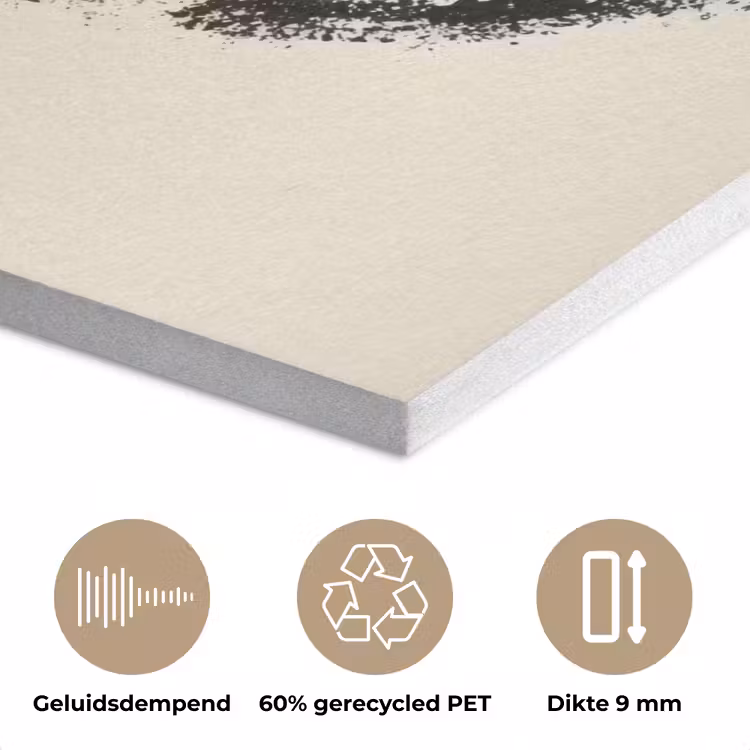 Zwart - Bestek - Rondje PET vilt klein -closeup_NL