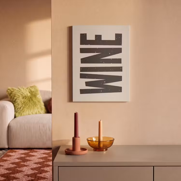 Zwart - Wijn - Decoratie - Vintage PET vilt klein -sfeer1