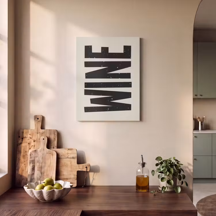 Zwart - Wijn - Decoratie - Vintage PET vilt klein -sfeer2