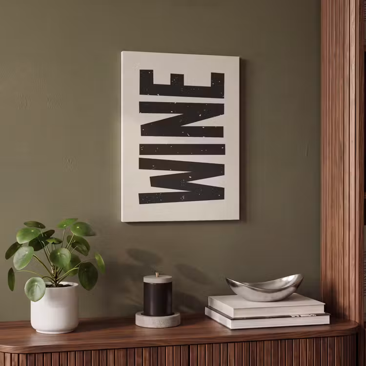 Zwart - Wijn - Decoratie - Vintage PET vilt klein -sfeer3