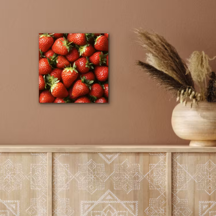 Aardbei - Fruit - Rood aluminium wit klein -sfeer4