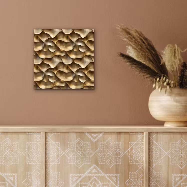 Abstract - Antiek - Goud aluminium wit klein 46 -sfeer4