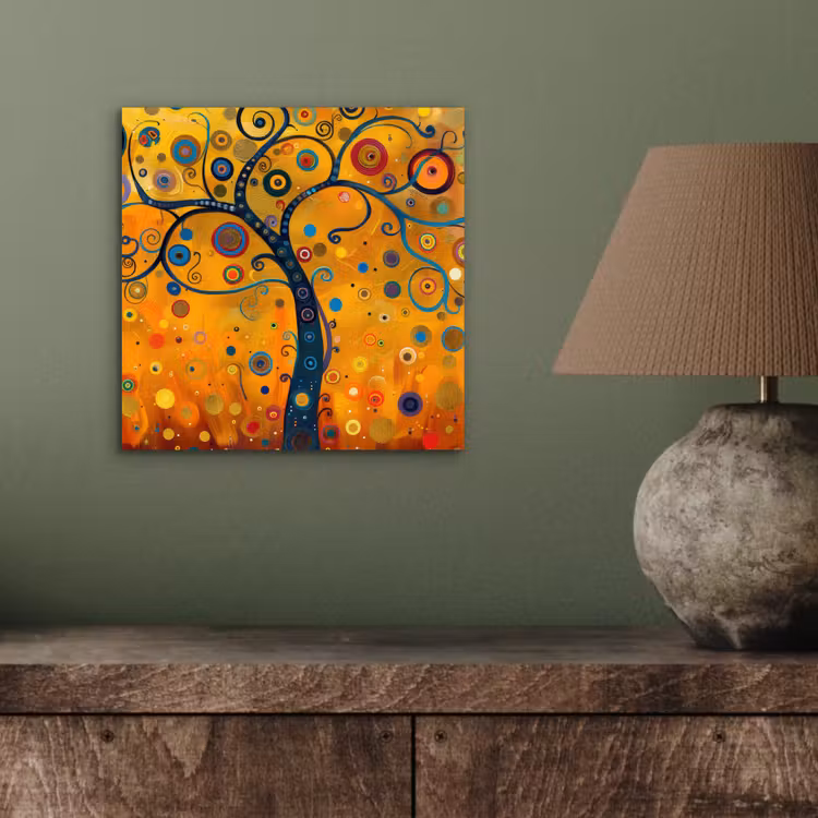 Abstract - Boom - Levensboom - Modern aluminium wit klein -sfeer2
