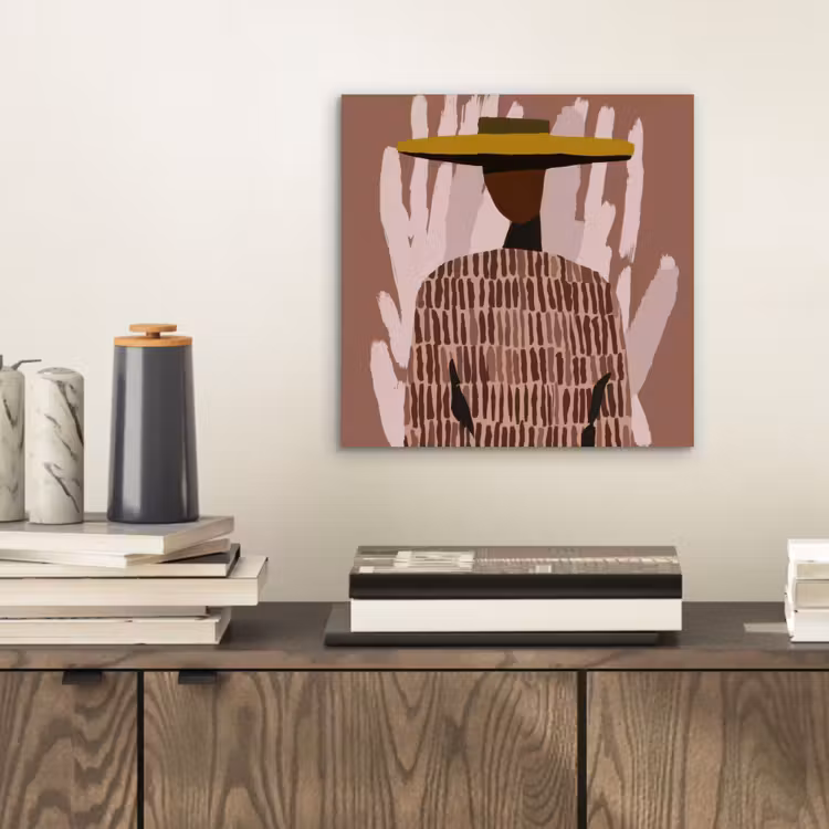 Abstract - Figuur - Illustratie - Hoed aluminium wit klein -sfeer1
