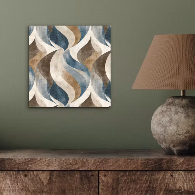 Abstract - Golven - Kleurrijk aluminium wit klein 46 -sfeer2