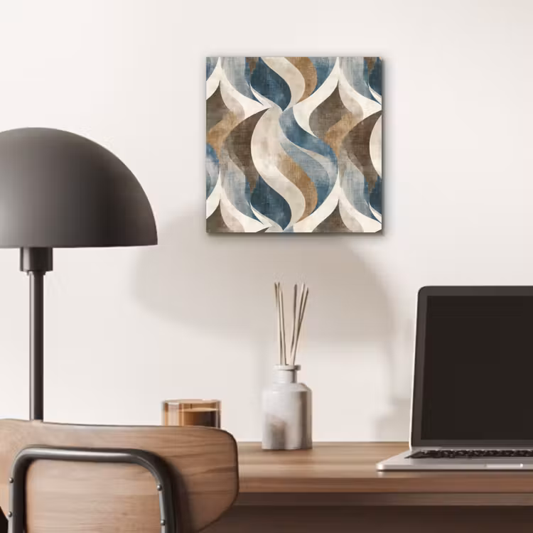 Abstract - Golven - Kleurrijk aluminium wit klein 46 -sfeer5