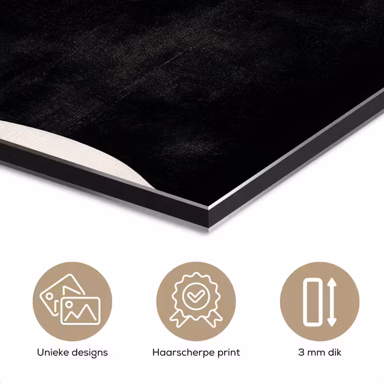 Abstract - Japandi - Beige - Modern aluminium wit klein -closeup_NL