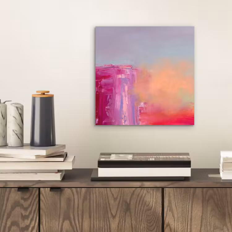 Abstract - Kleuren - Modern - Roze aluminium wit klein -sfeer1