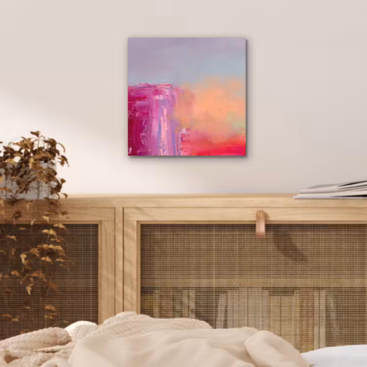 Abstract - Kleuren - Modern - Roze aluminium wit klein -sfeer3