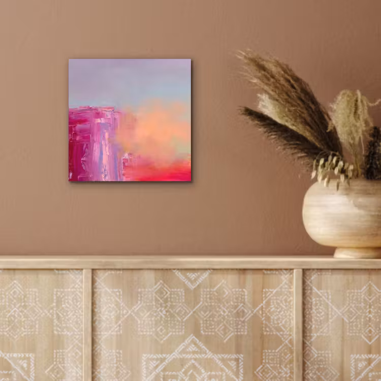 Abstract - Kleuren - Modern - Roze aluminium wit klein -sfeer4
