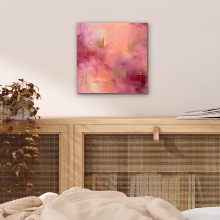 Abstract - Kleuren - Modern - Roze - Paars aluminium wit klein -sfeer3
