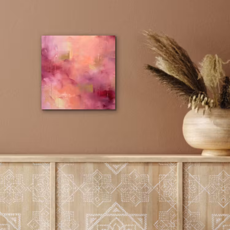 Abstract - Kleuren - Modern - Roze - Paars aluminium wit klein -sfeer4