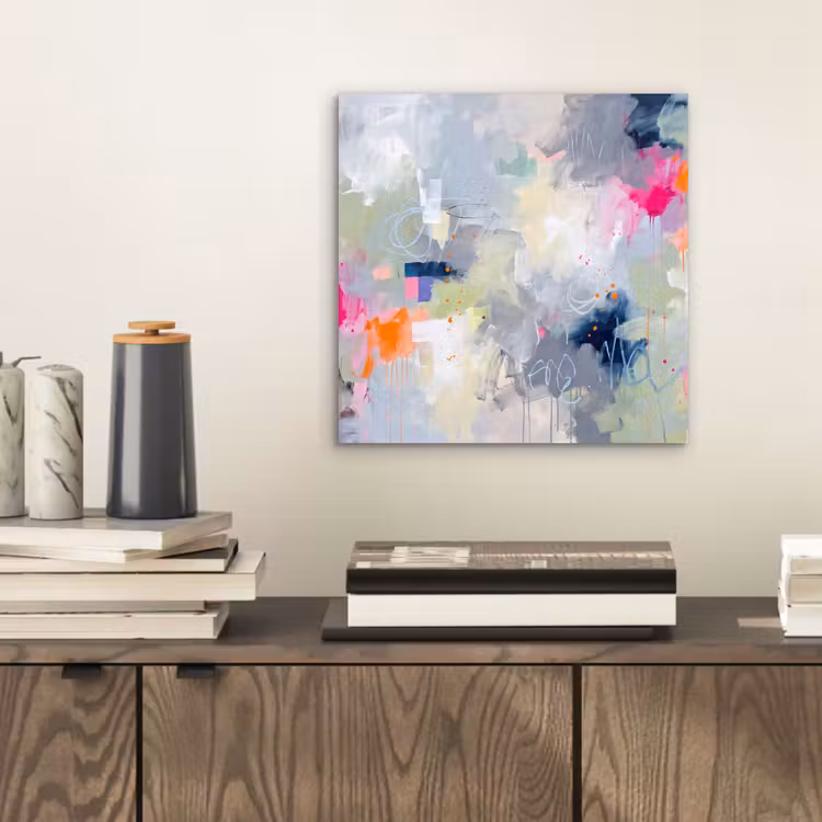 Abstract - Kleurrijk - Modern - Kunst aluminium wit klein -sfeer1