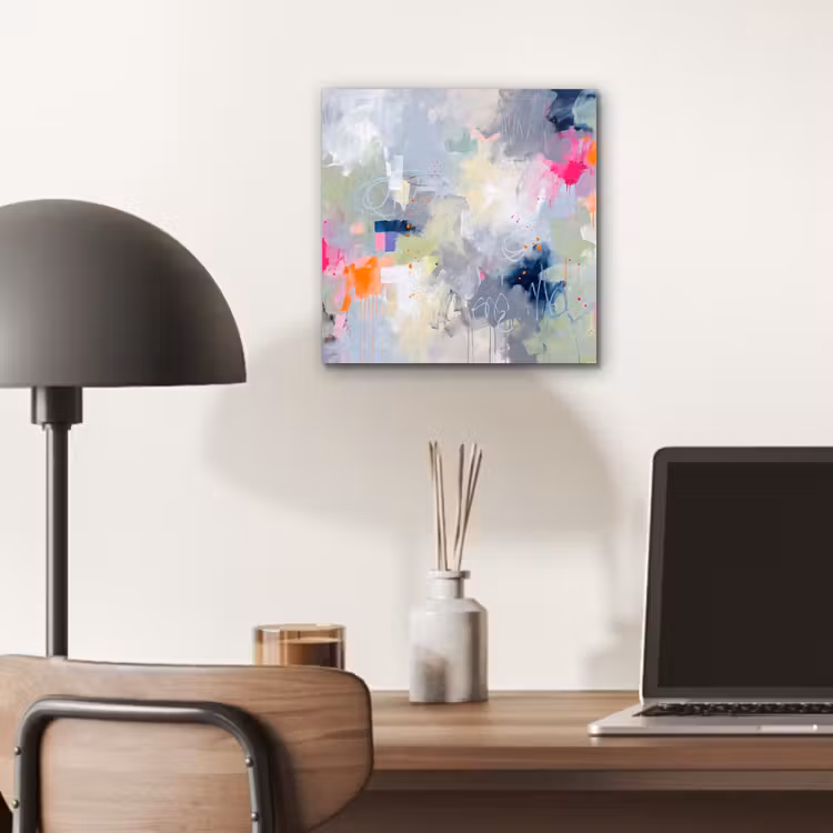 Abstract - Kleurrijk - Modern - Kunst aluminium wit klein -sfeer5