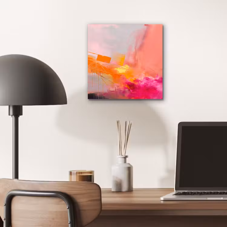 Abstract - Kleurrijk - Modern - Roze aluminium wit klein -sfeer5