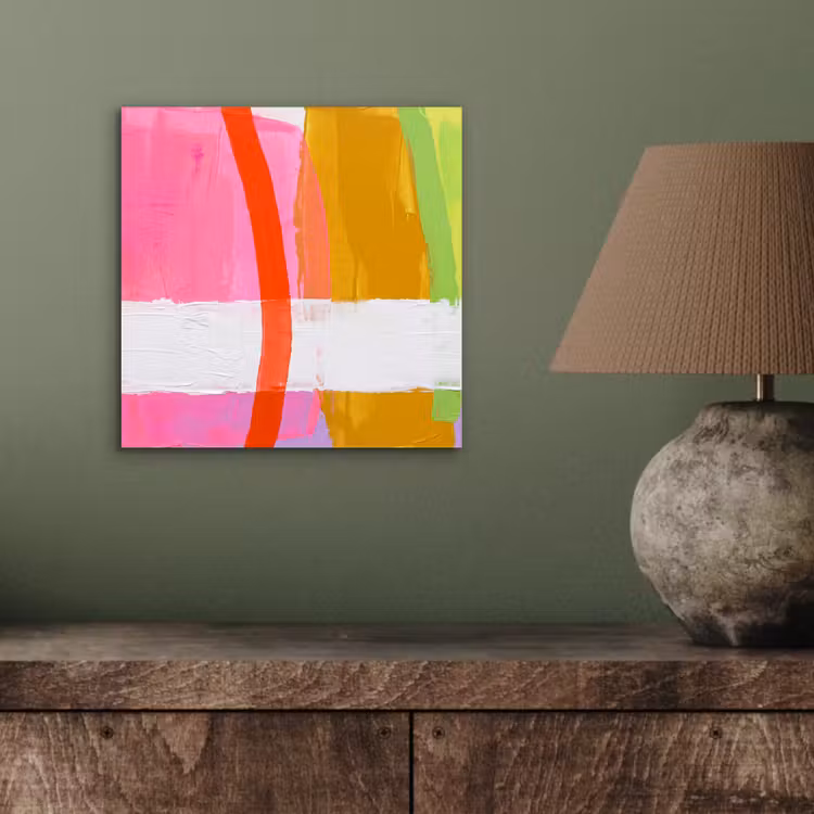 Abstract - Kleurrijk - Vormen - Modern - Kunst aluminium wit klein -sfeer2
