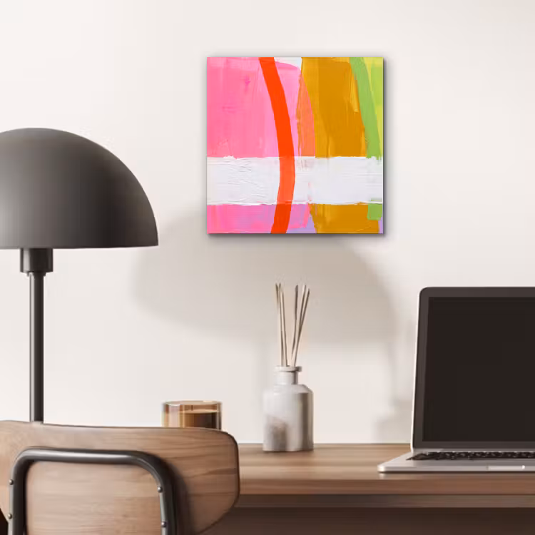 Abstract - Kleurrijk - Vormen - Modern - Kunst aluminium wit klein -sfeer5
