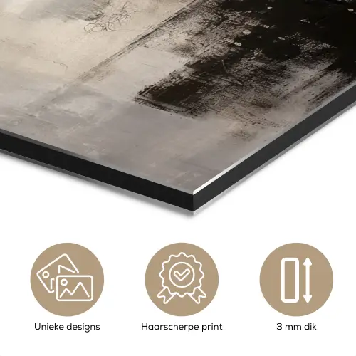 Abstract - Kunst - Grijs aluminium wit klein -closeup_NL