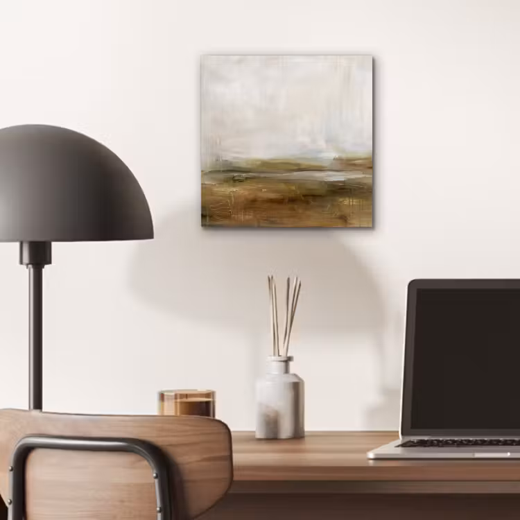 Abstract - Landschap - Natuur - Beige - Bruin aluminium wit klein -sfeer5