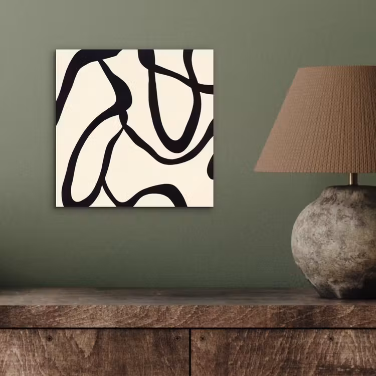 Abstract - Lijnen - Modern - Beige aluminium wit klein -sfeer2
