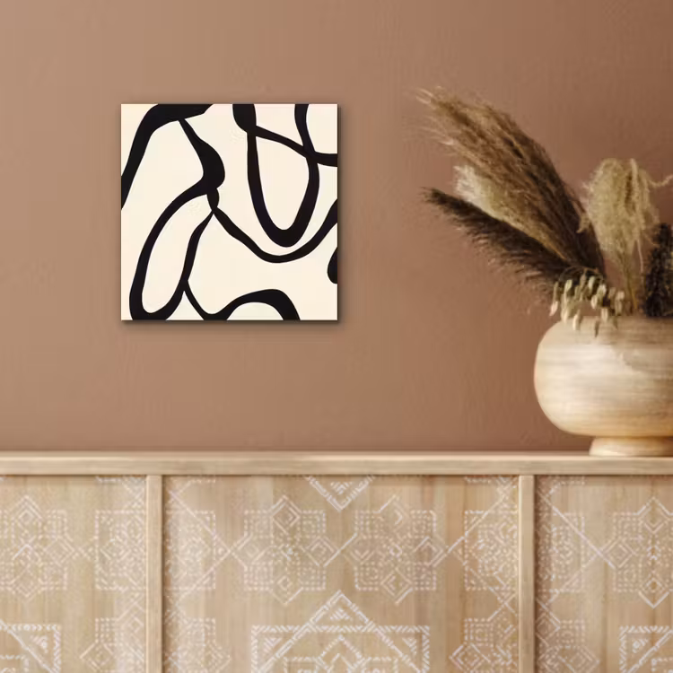 Abstract - Lijnen - Modern - Beige aluminium wit klein -sfeer4