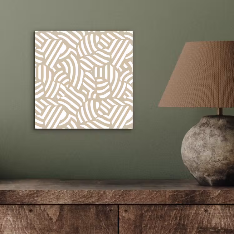 Abstract - Modern - Beige aluminium wit klein 46 -sfeer2