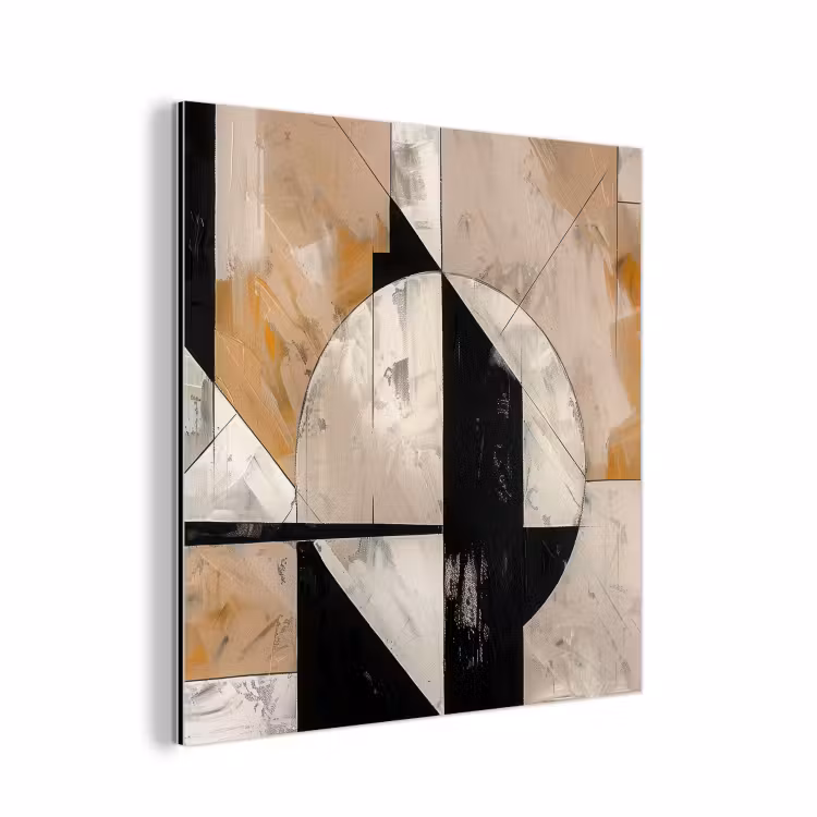 Abstract - Modern - Geometrisch - Pastel aluminium wit klein -3d