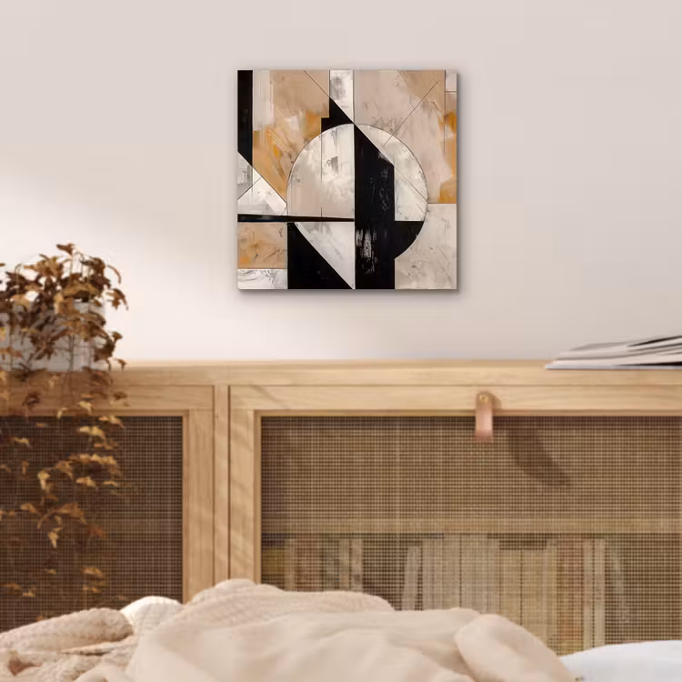 Abstract - Modern - Geometrisch - Pastel aluminium wit klein -sfeer3
