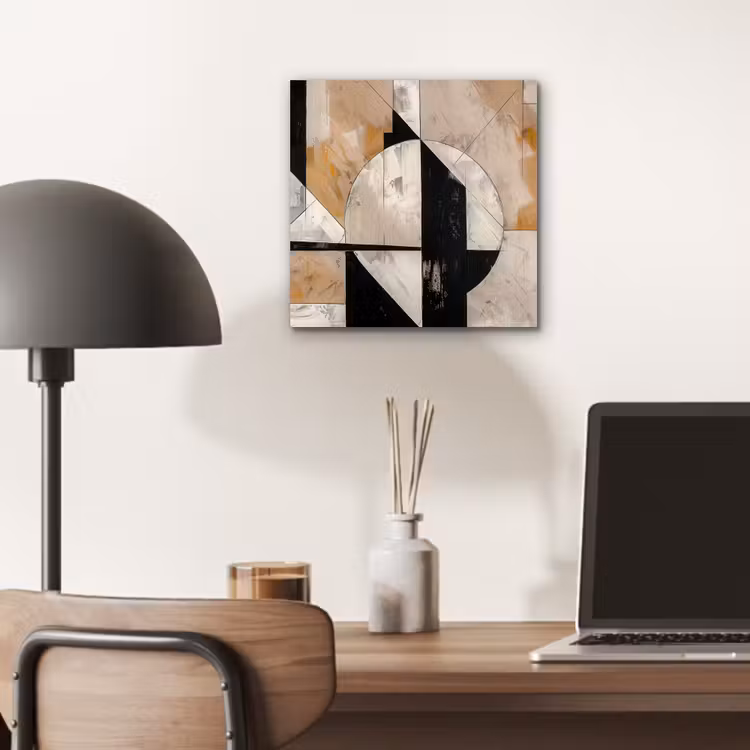 Abstract - Modern - Geometrisch - Pastel aluminium wit klein -sfeer5