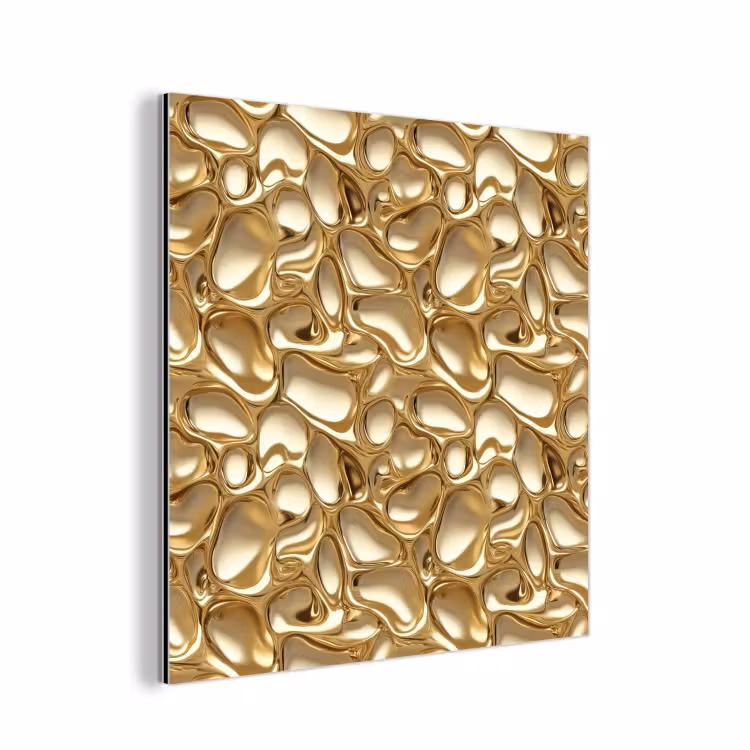 Abstract - Modern - Goud aluminium wit klein 46 -3d