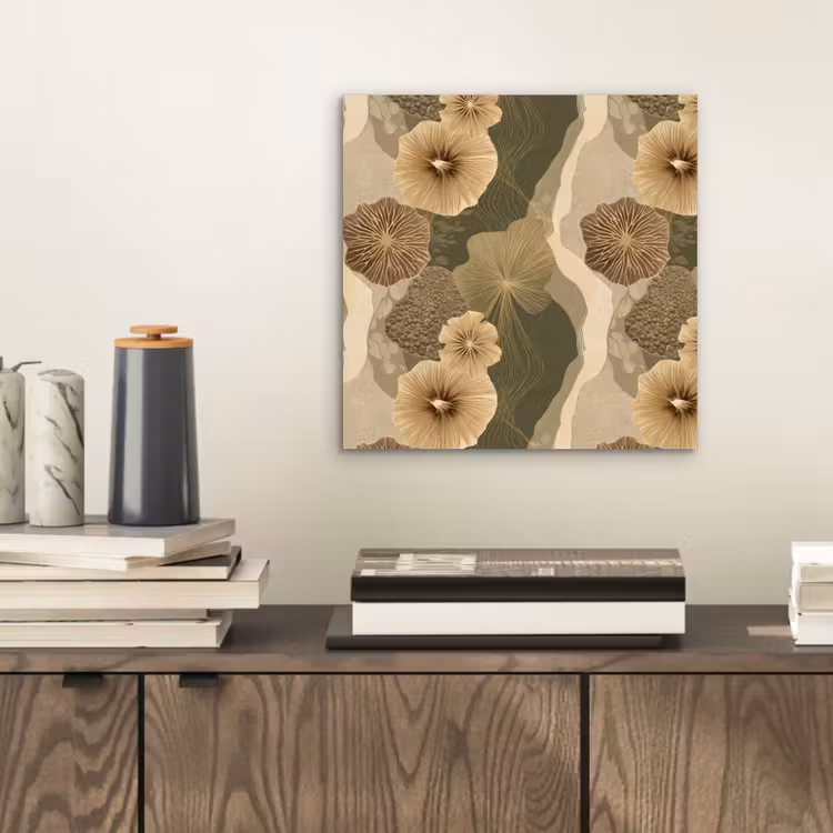 Abstract - Modern - Groen aluminium wit klein 46 -sfeer1