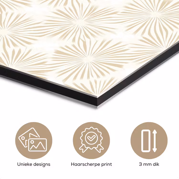 Abstract - Motief - Beige aluminium wit klein 46 -closeup_NL