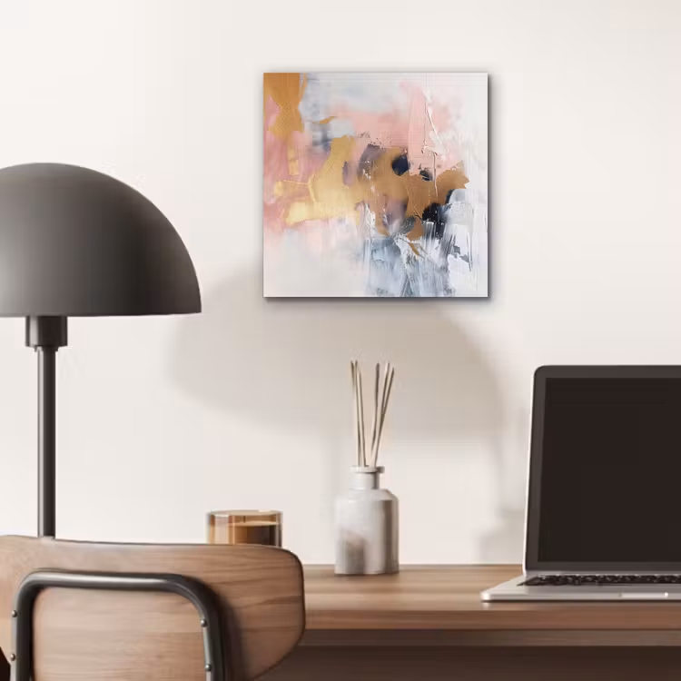 Abstract - Pastel kleuren - Goud - Modern - Aesthetic aluminium wit klein -sfeer5