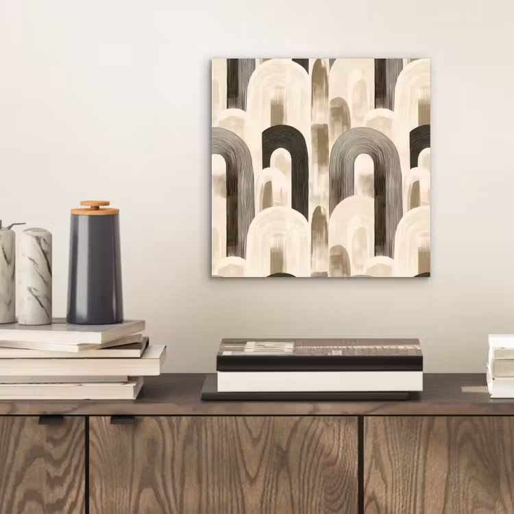 Abstract - Patroon - Bogen aluminium wit klein 46 -sfeer1