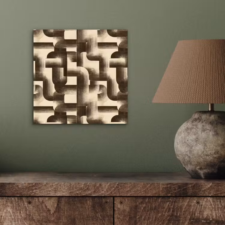 Abstract - Retro - Zwart aluminium wit klein 46 -sfeer2
