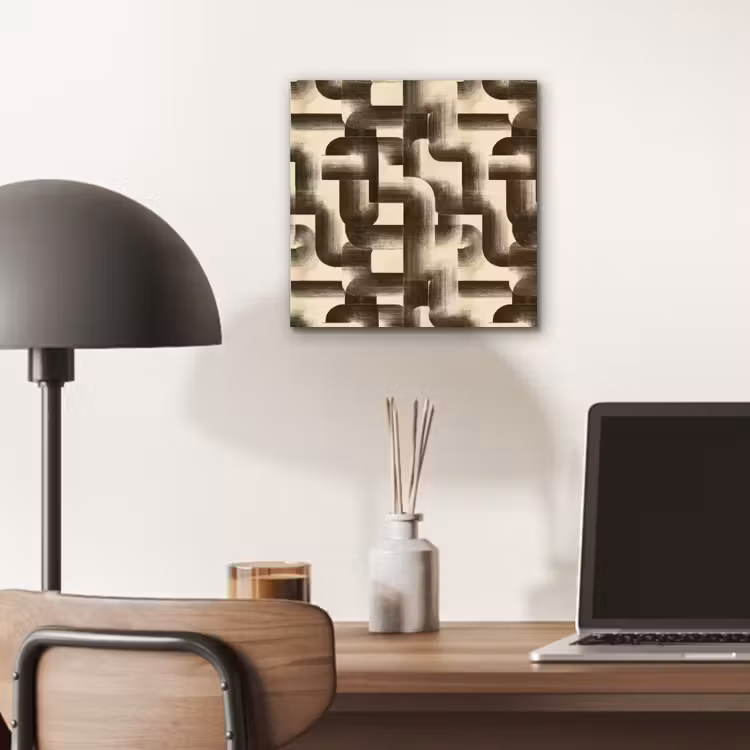 Abstract - Retro - Zwart aluminium wit klein 46 -sfeer5