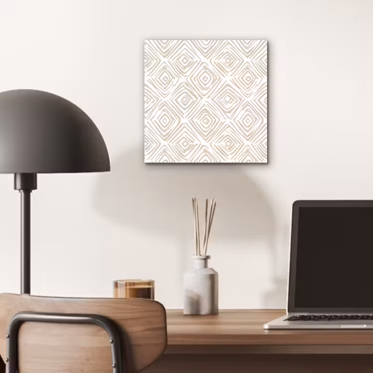 Abstract - Ruit - Beige aluminium wit klein 46 -sfeer5