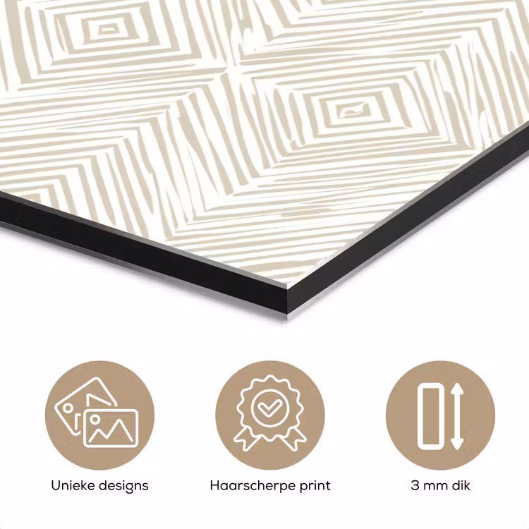 Abstract - Ruiten - Beige aluminium wit klein 46 -closeup_NL