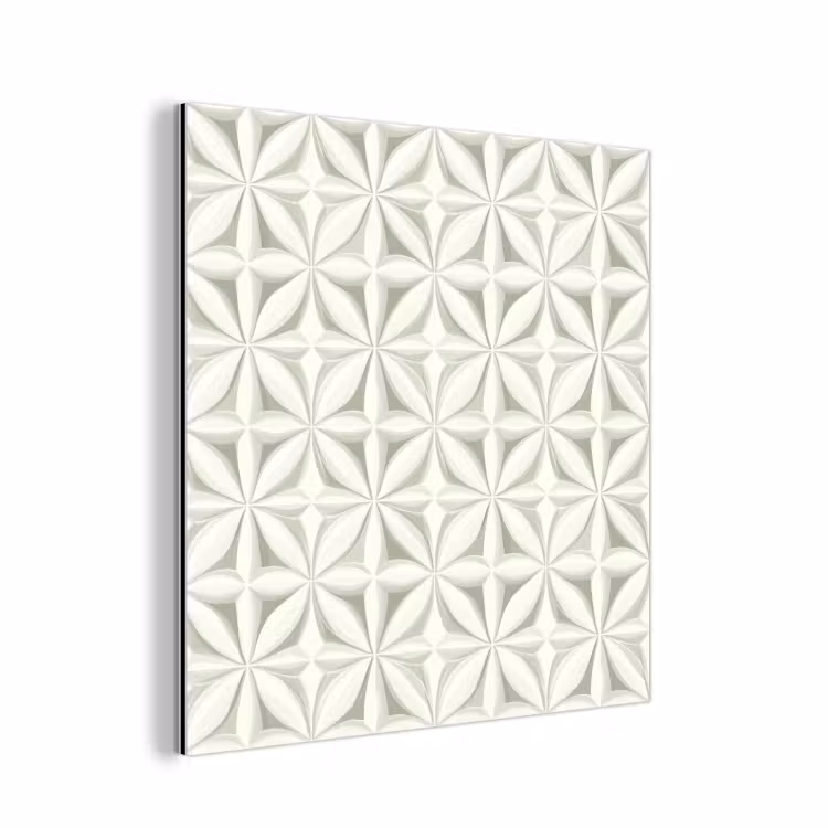 Abstract - Structuur - Grijs - Wit aluminium wit klein 46 -3d