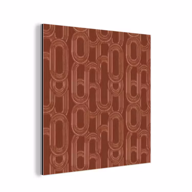 Abstract - Textuur - Bruin aluminium wit klein 46 -3d