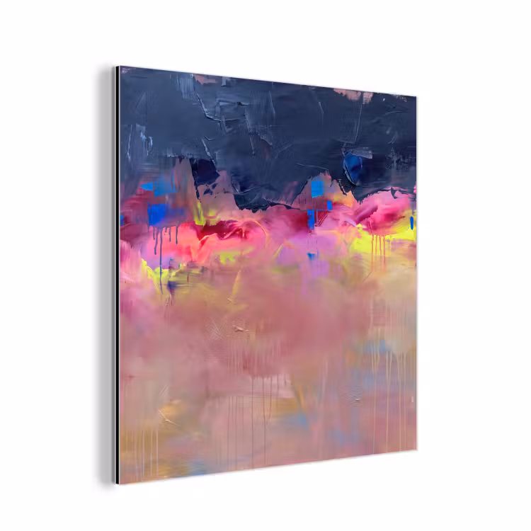 Abstract - Textuur - Kleuren - Modern - Roze aluminium wit klein -3d
