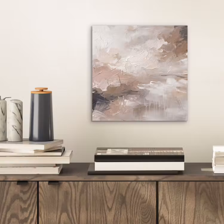 Abstract - Textuur - Kunst - Modern - Beige aluminium wit klein -sfeer1