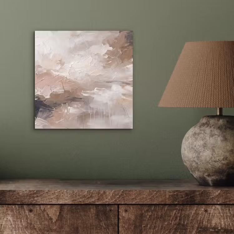 Abstract - Textuur - Kunst - Modern - Beige aluminium wit klein -sfeer2