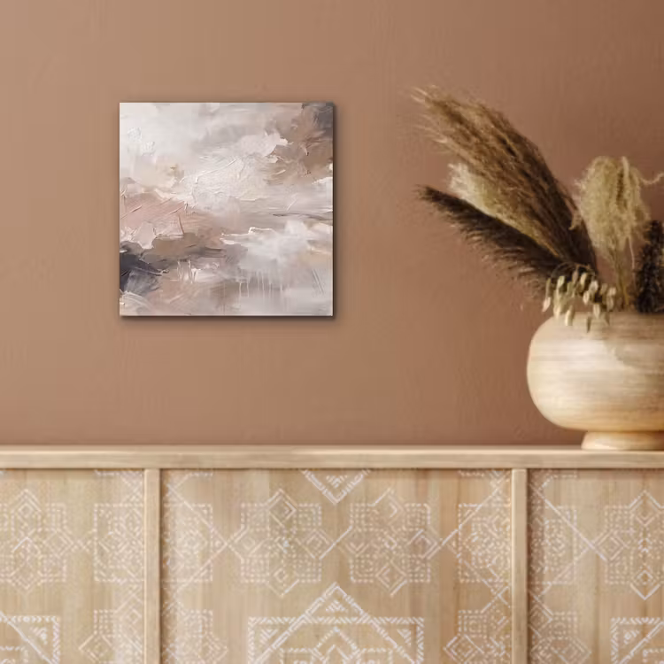 Abstract - Textuur - Kunst - Modern - Beige aluminium wit klein -sfeer4