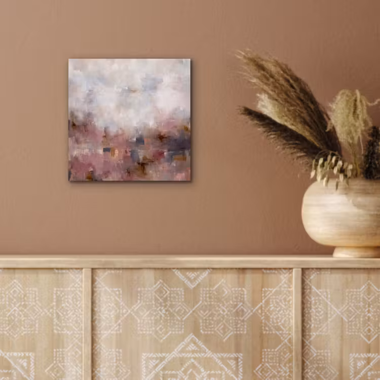 Abstract - Vloeiend - Kunst - Modern - Beige aluminium wit klein -sfeer4