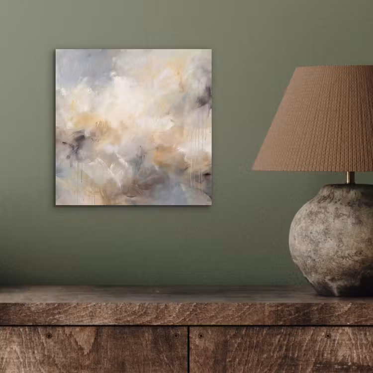 Abstract - Wolken - Sfeervol - Beige - Grijs aluminium wit klein -sfeer2